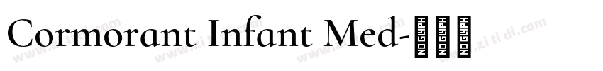 Cormorant Infant Med字体转换
